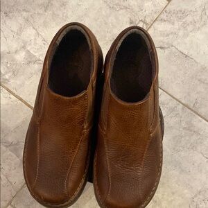 Dr Marten Men's Brown Leather Slip-On Shoes